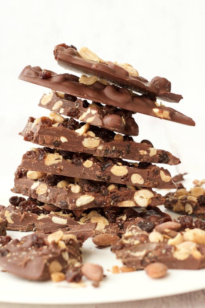 Vegan Fruit and Nut Chocolate Bark