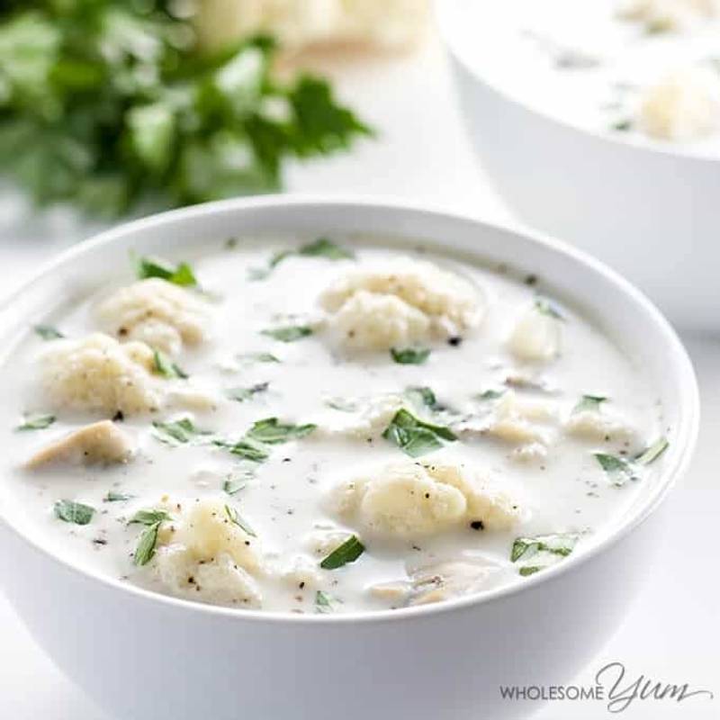 5-Ingredient Low Carb Clam Chowder (Gluten-free)