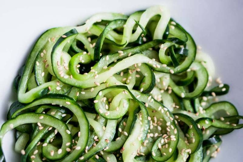 Cold Sesame Cucumber Noodle Salad Recipe