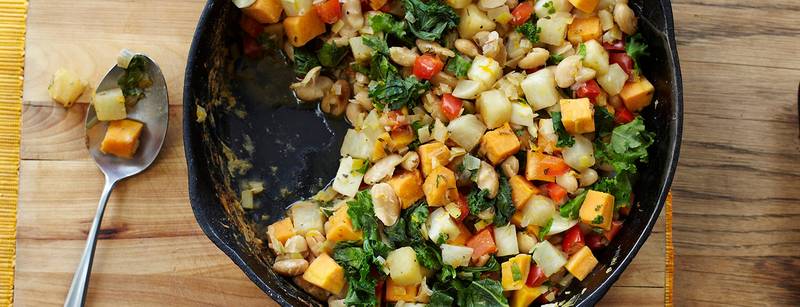 Vegetable White Bean Hash
