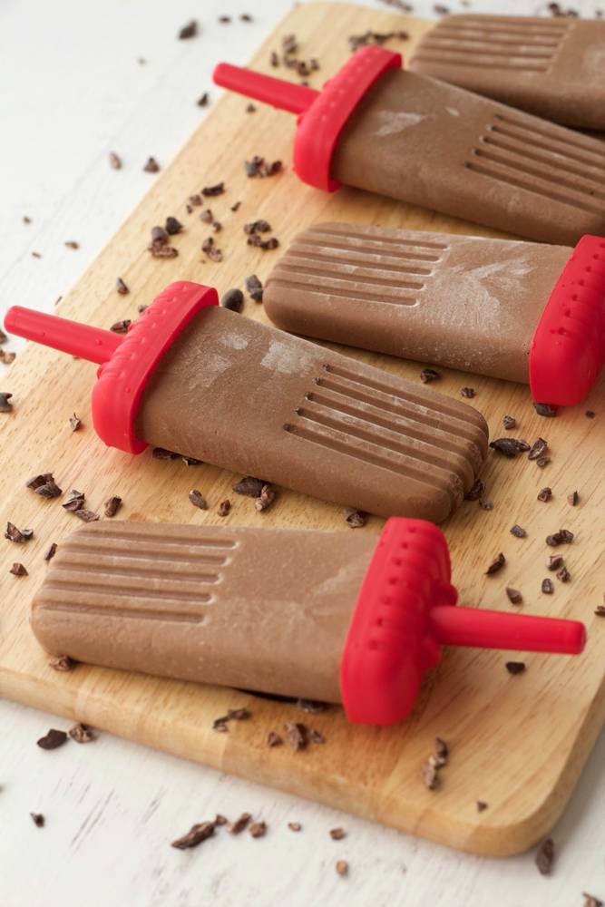 Vegan Dark Chocolate Popsicles