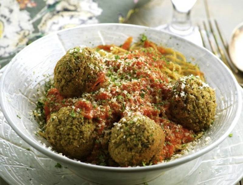Vegan Spaghetti and Meatballs