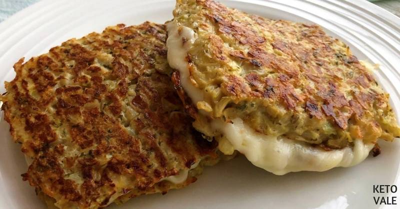 Keto Cauliflower Grilled Cheese Sandwiches