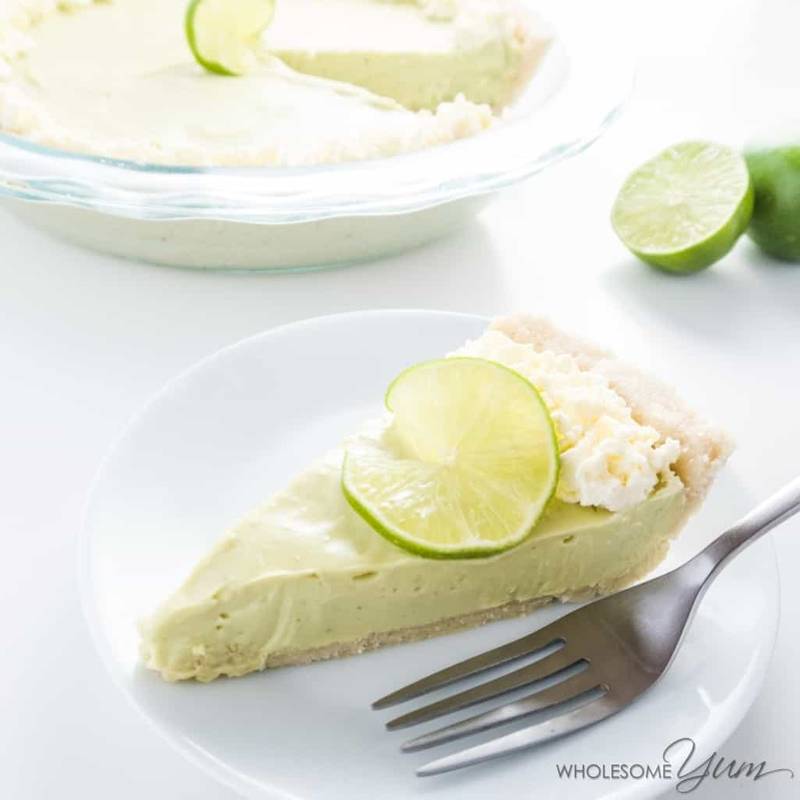 Easy No-Bake Key Lime Pie (Low Carb, Gluten-free)