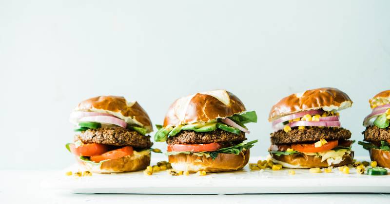 Baked Vegan Black Bean Burgers