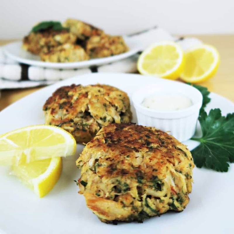 Gluten-free Low Carb Crab Cakes (Paleo)