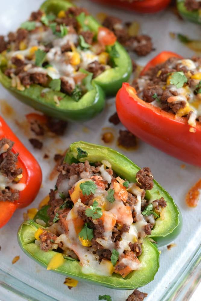 Mexican Chipotle Beef Stuffed Peppers