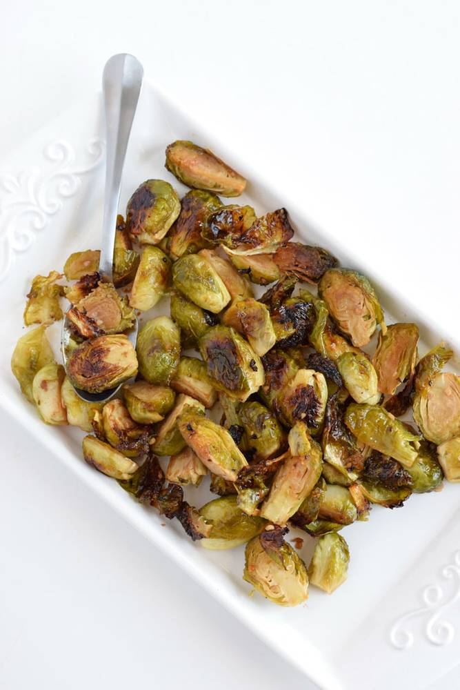 Honey Roasted Garlic Brussels Sprouts