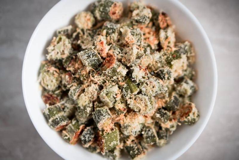 Low Carb Oven Fried Okra Recipe
