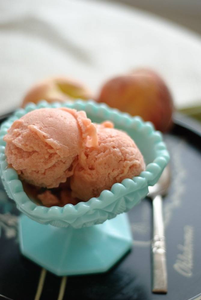Peach Raspberry Sorbet