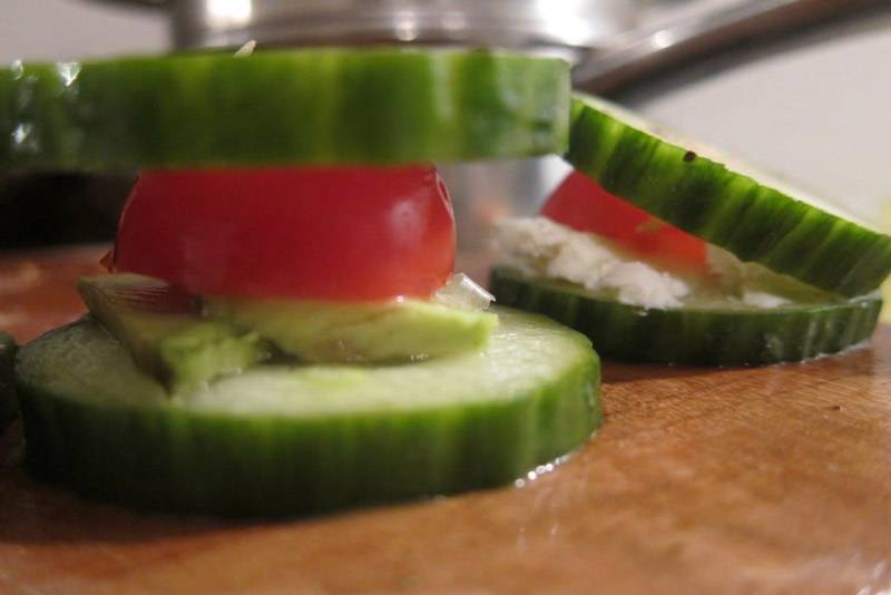 Cucumber Tomato Bites Recipe