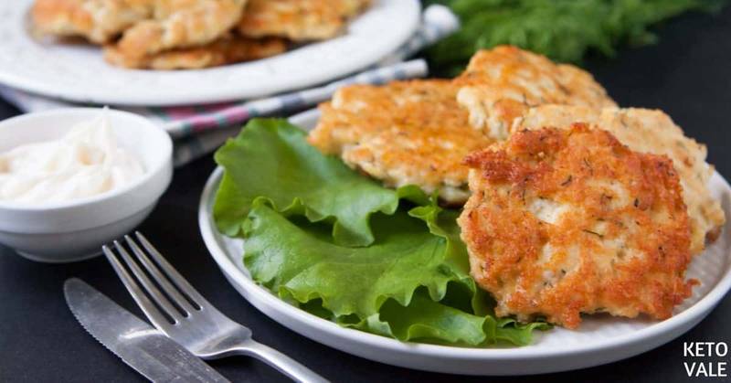 Keto Cheesy Chicken Fritters
