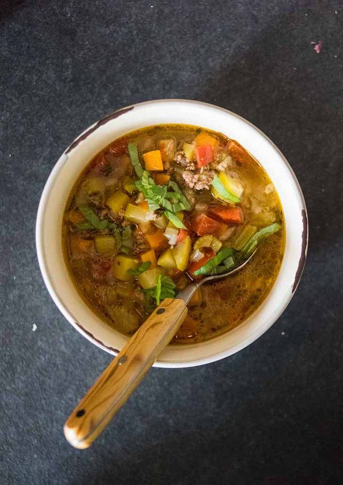 Keto Hamburger Soup Recipe
