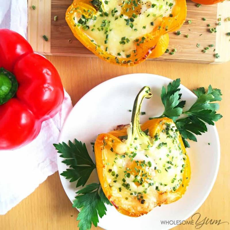 Breakfast Stuffed Peppers (Low Carb, Gluten-free)