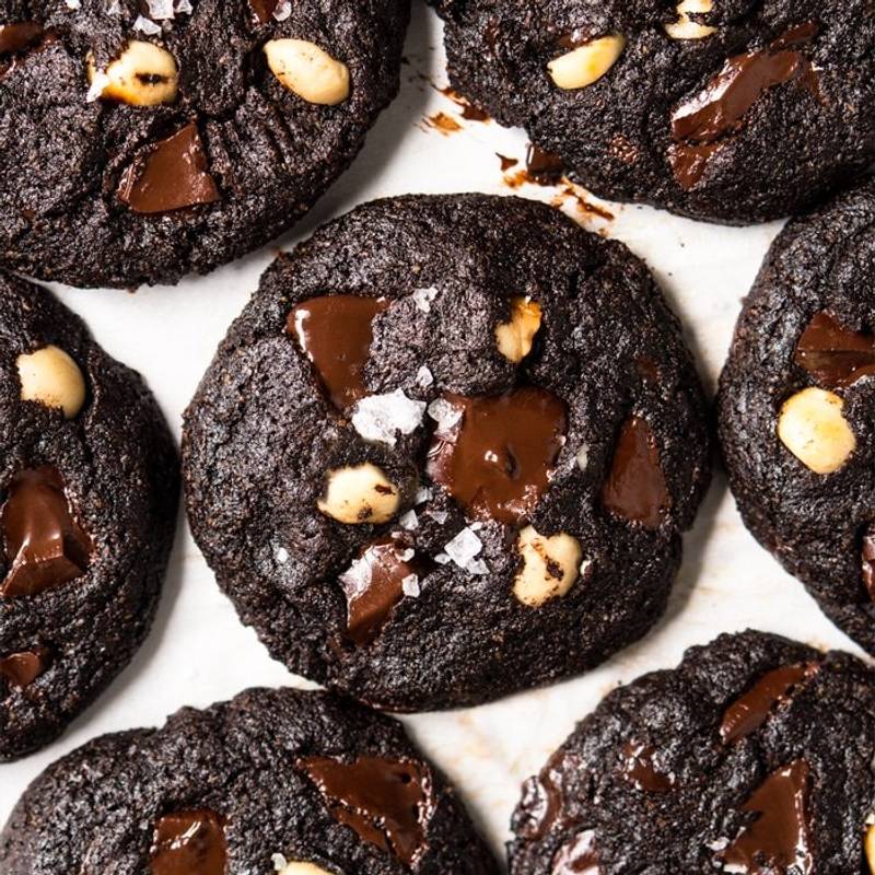 Gluten Free & Keto Double Chocolate Chip Cookies