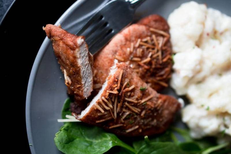 Keto Pork Chops Recipe - Shake & Bake Style