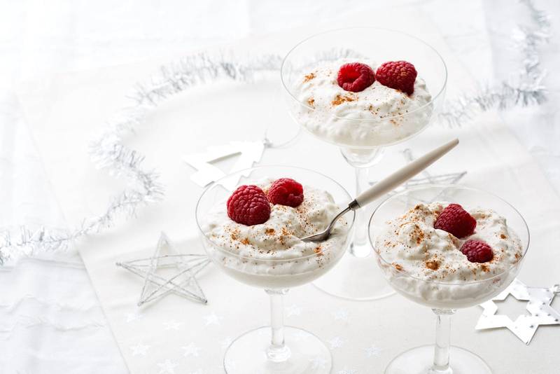 Creamy low-carb rice pudding