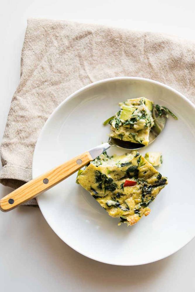 Creamy Dairy-Free Keto Spinach Frittata
