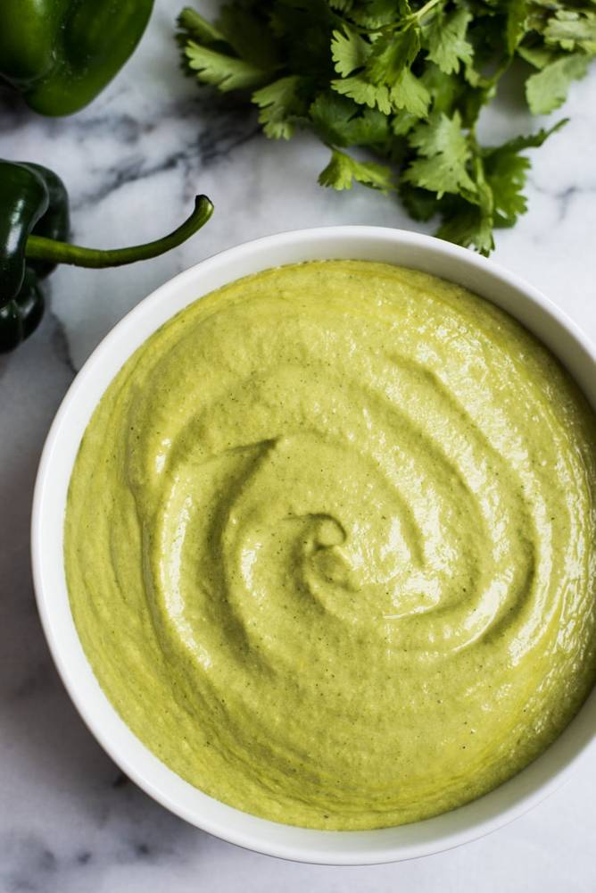 Roasted Poblano Cream Sauce