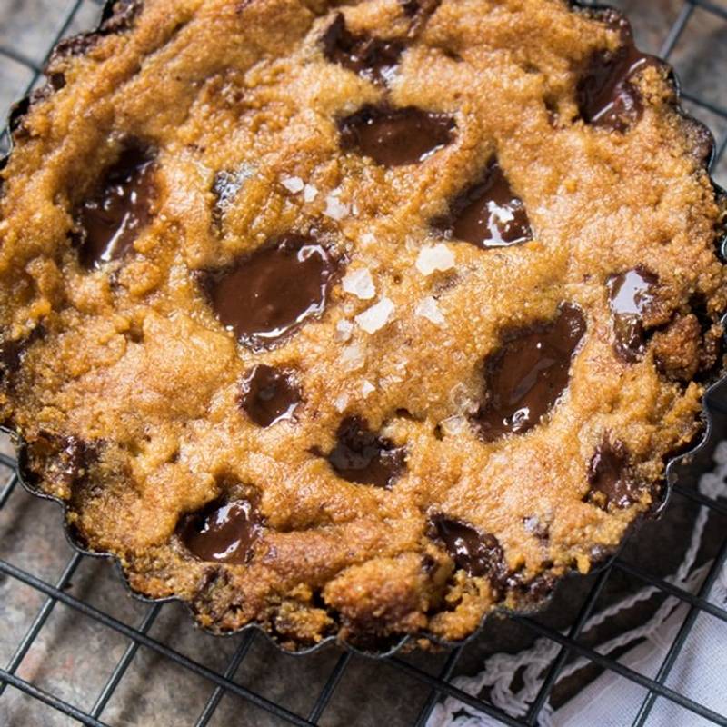 Gluten Free, Paleo & Keto Cookie Pie For 1