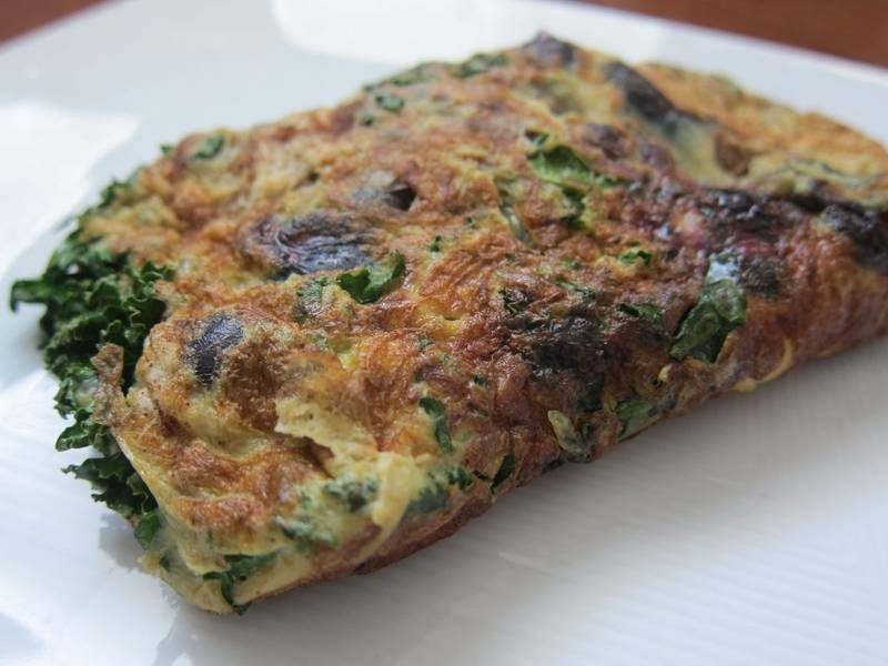 Blueberry Kale Omelette