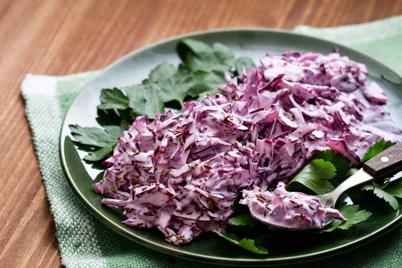Red coleslaw