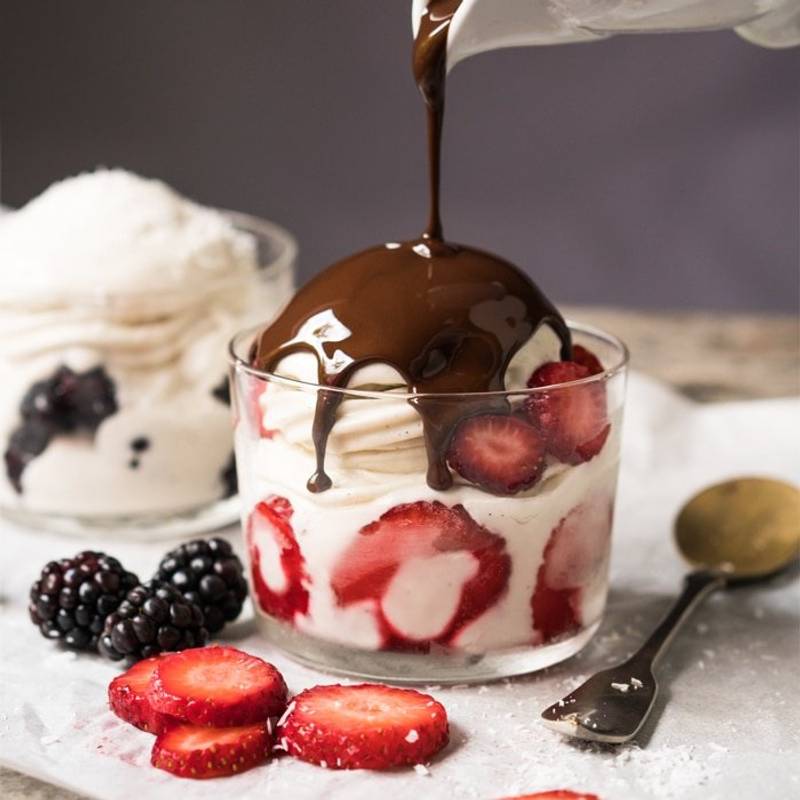 Low Carb, Paleo & Keto Vanilla Frozen Yogurt