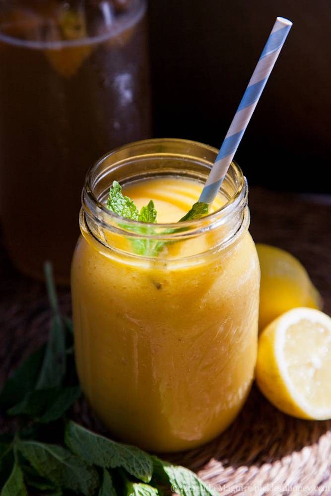 Extra Frosty Mango Lemon Kombucha Smoothie