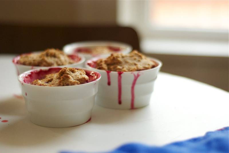 Mini Blackberry Cobblers