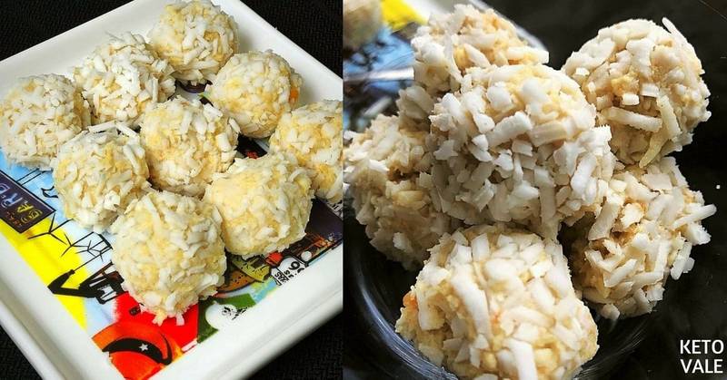 Keto Cauliflower Shredded Coconut Balls