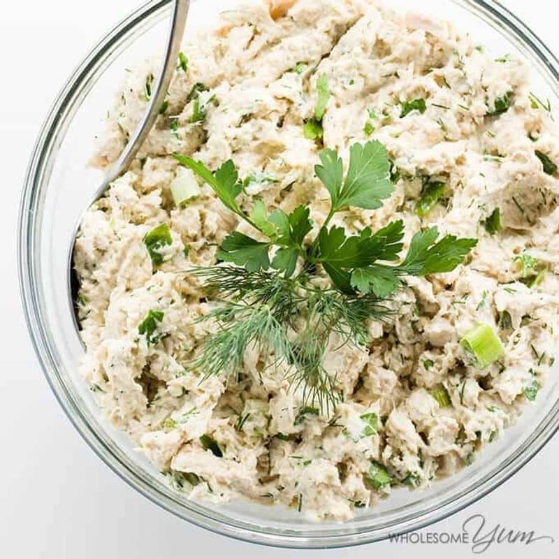 Easy Keto Low Carb Chicken Salad Recipe - Paleo