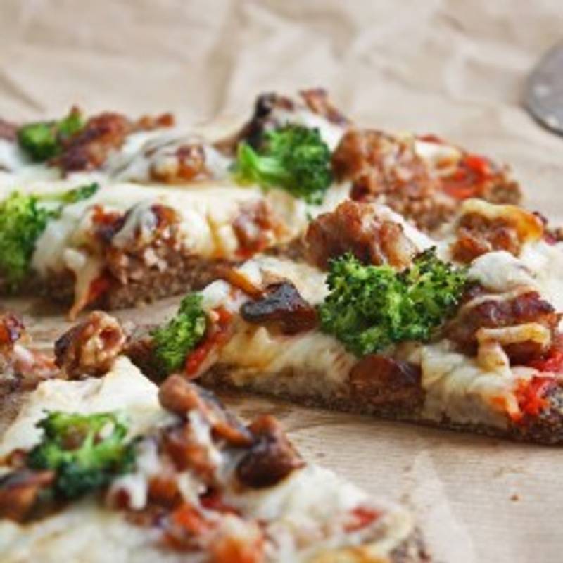 Low Carb Flax & Parmesan Pizza Crust (Gluten Free)