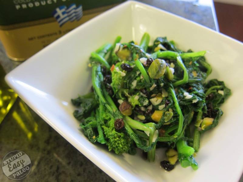 Garlic Pistachio Broccoli Rabe