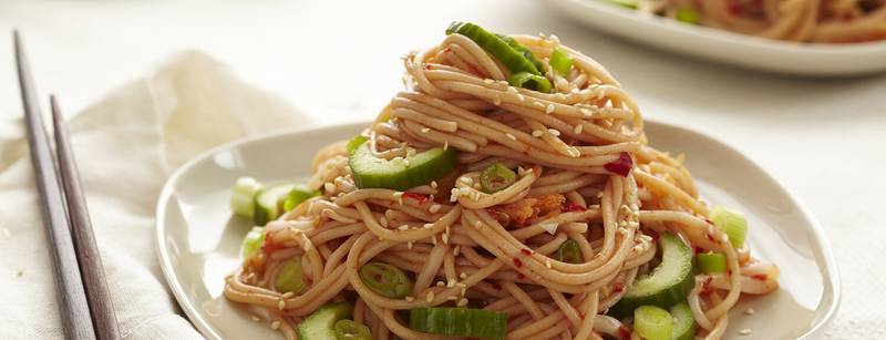 Kimchi Noodle Salad