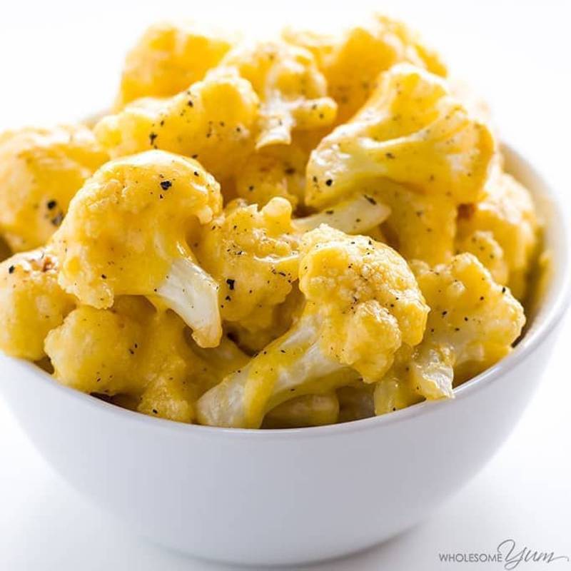 Low Carb Cauliflower Mac and Cheese Recipe with Keto Cheese Sauce