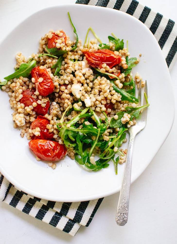 Roasted Cherry Tomato, Arugula and Sorghum Salad