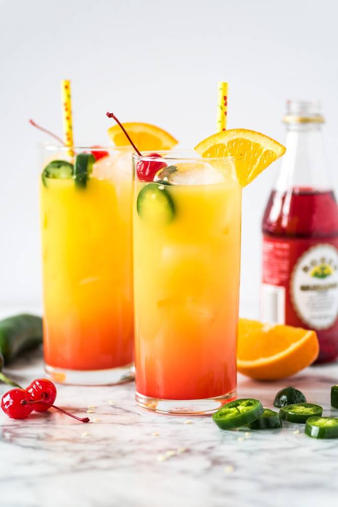 Spicy Tequila Sunrise