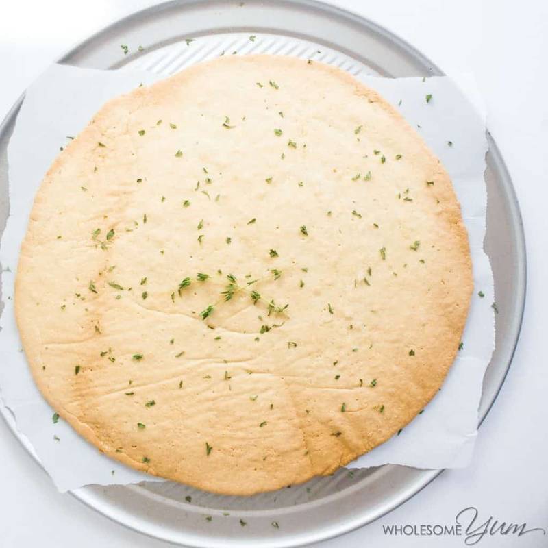 Low Carb Pizza Crust - Paleo Pizza Crust - 4 Ingredients