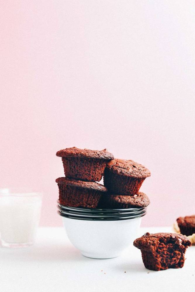 1-Bowl Chocolate Chocolate Chip Muffins (GF)