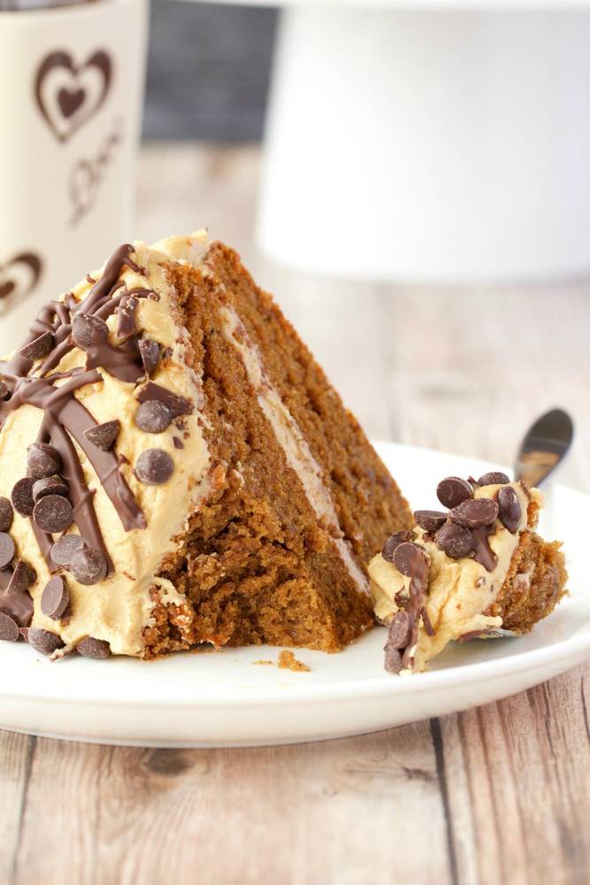 Vegan Coffee Cake with Kahlua Frosting