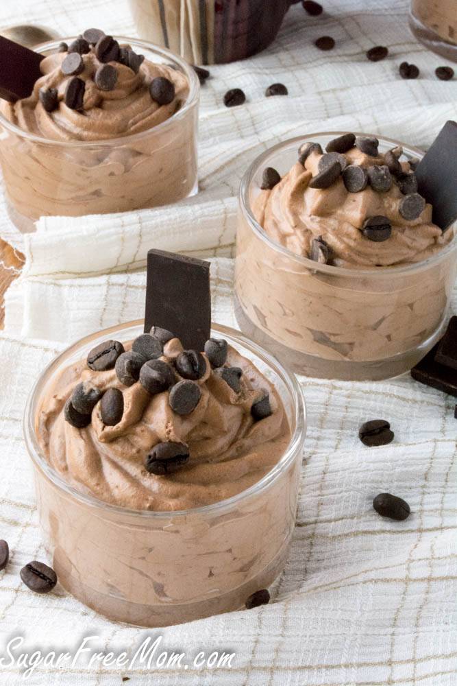4 Ingredient Sugar-Free Mocha Mousse