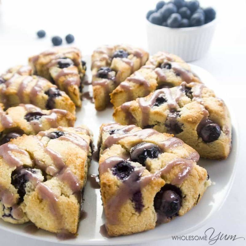 Blueberry Scones Recipe - Easy, Paleo, Low Carb, Sugar-free