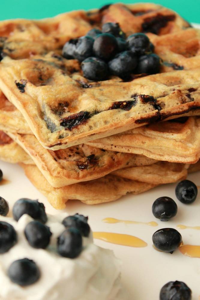 Vegan Blueberry Waffles
