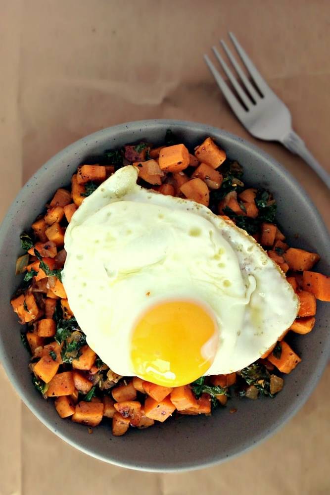 Kale Sweet Potato Breakfast Hash
