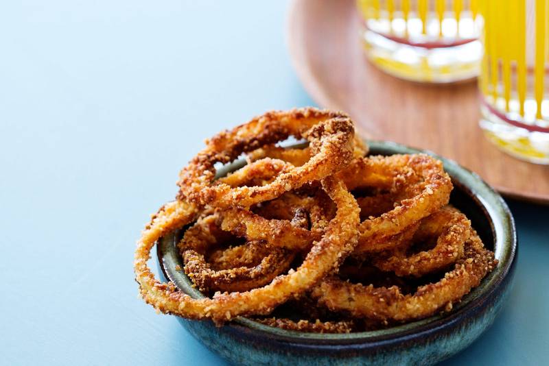 Low-carb onion rings