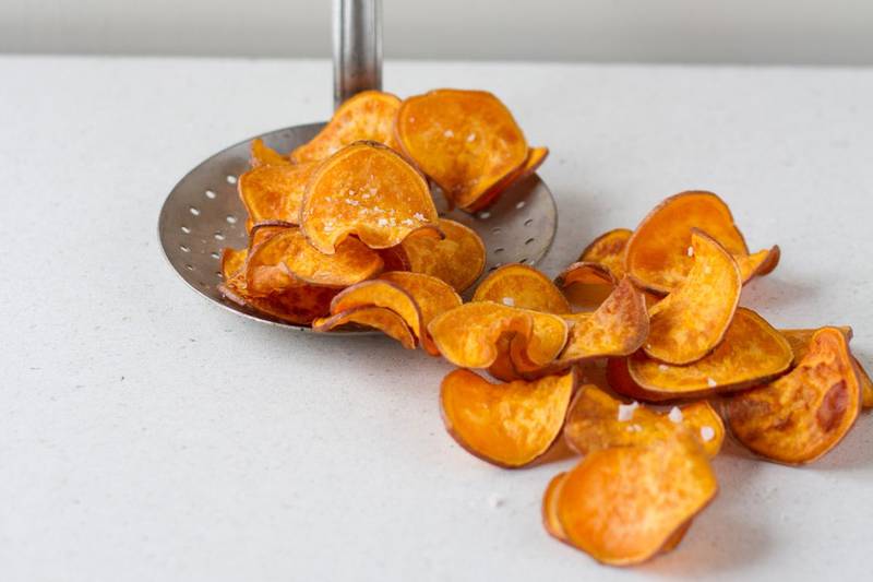 Healthy Homemade Sweet Potato Chips Recipe
