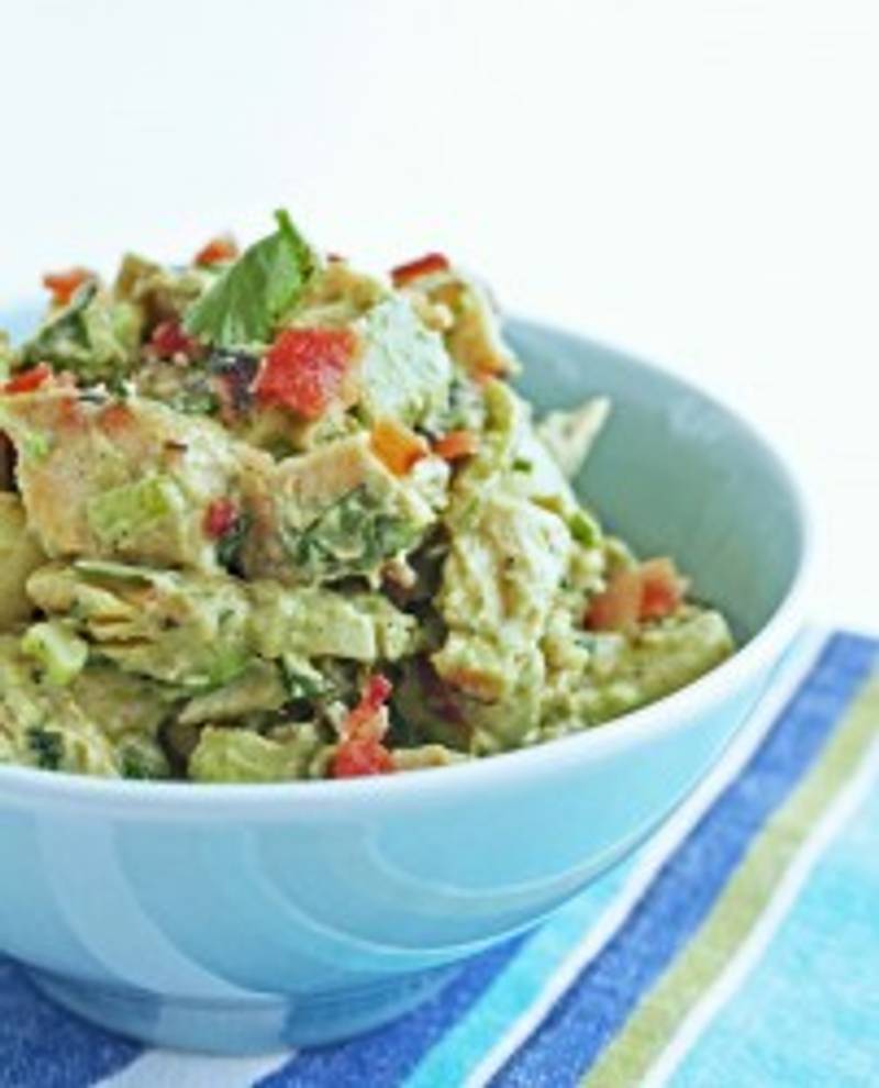 Southwestern Chicken Salad w/ Bacon & Avocado