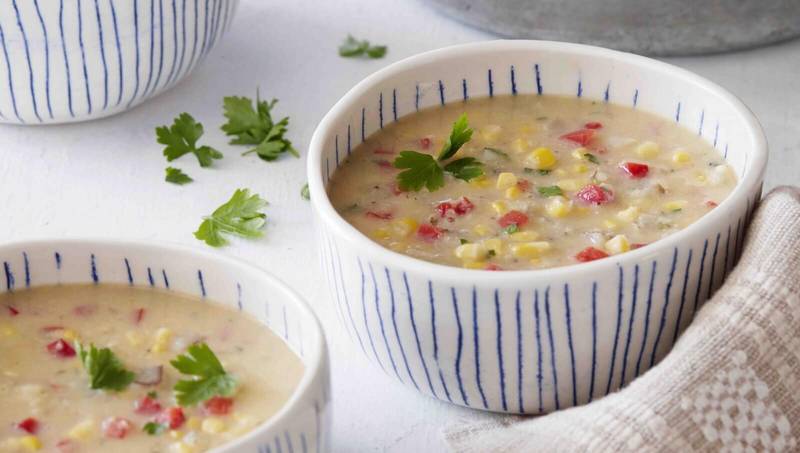 Easy Vegan Corn Chowder