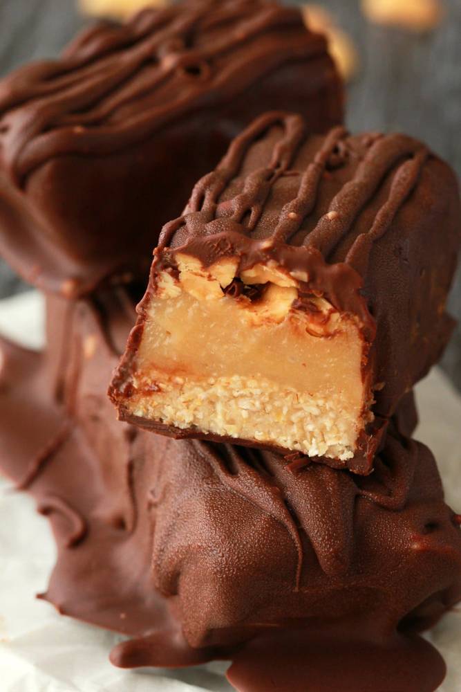 Vegan Snickers Bars (Gluten-Free)
