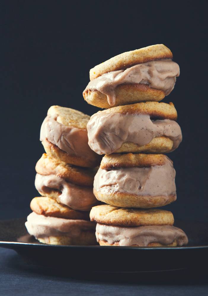 Earl Grey with Orange Vegan Ice Cream Sandwiches
